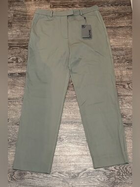 G/FORE WOMEN STRETCH TECH TWILL MID RISE STRAIGHT TAPERED LEG TROUSER